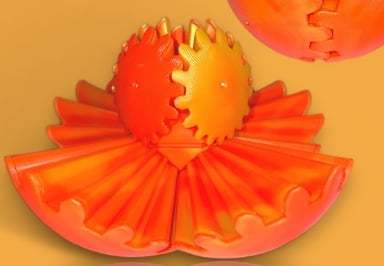GearSphere - The Steampunk Whirling Wonder Fidget (Gear Ball)