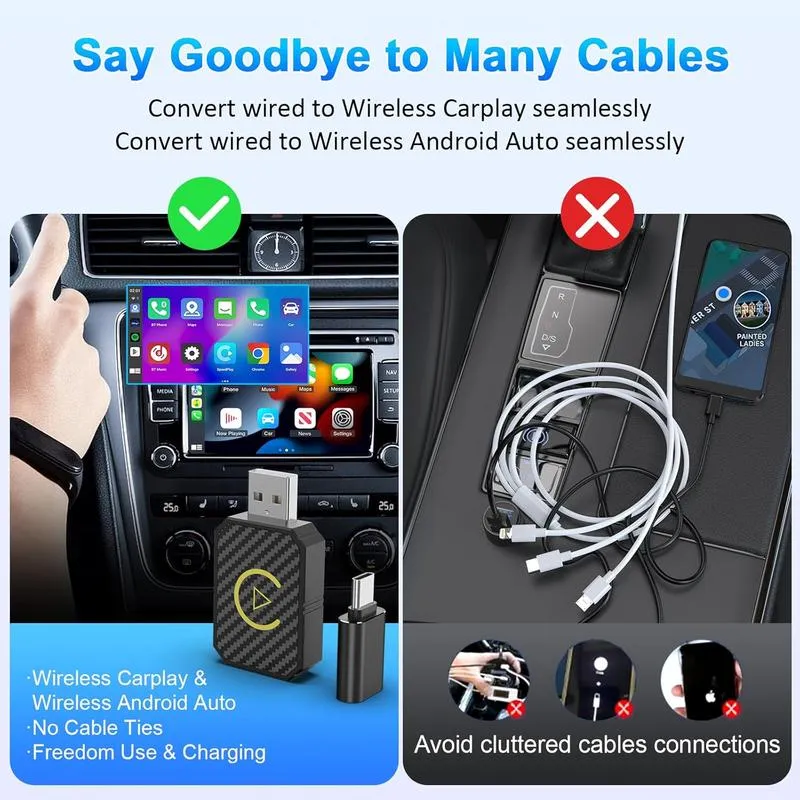 ✨LAST DAY ONLY 49% OFF🔥 Mini Universal Wireless CarPlay Adapter