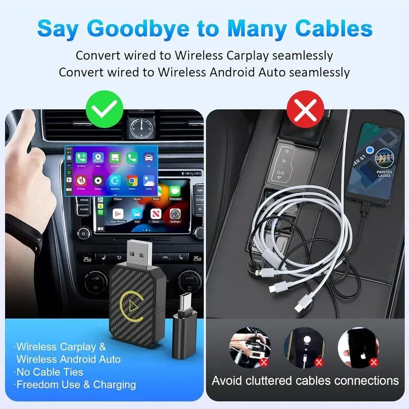 ✨LAST DAY ONLY 49% OFF🔥 Mini Universal Wireless CarPlay Adapter