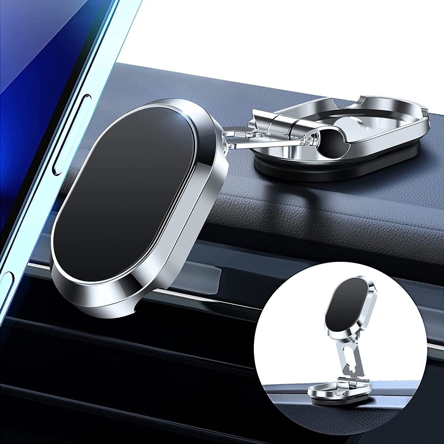 🔥Alloy Folding Magnetic Car Phone Holder