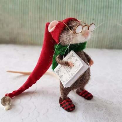 🎅Christmas Hot Sale - Handmade Cute Needle Felted Mouse