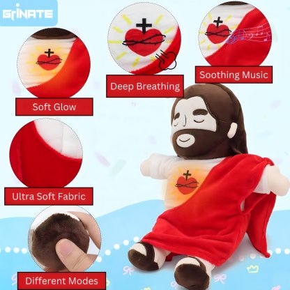 🎁Last Day Promotion 49% OFF-✝️Comforting Christ - Jesus Breathing Plushie💖