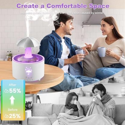 Hot Sale 49% OFF⏰ Rain Umbrella Humidifier & Aroma Diffuser with Soothing Rain Sounds