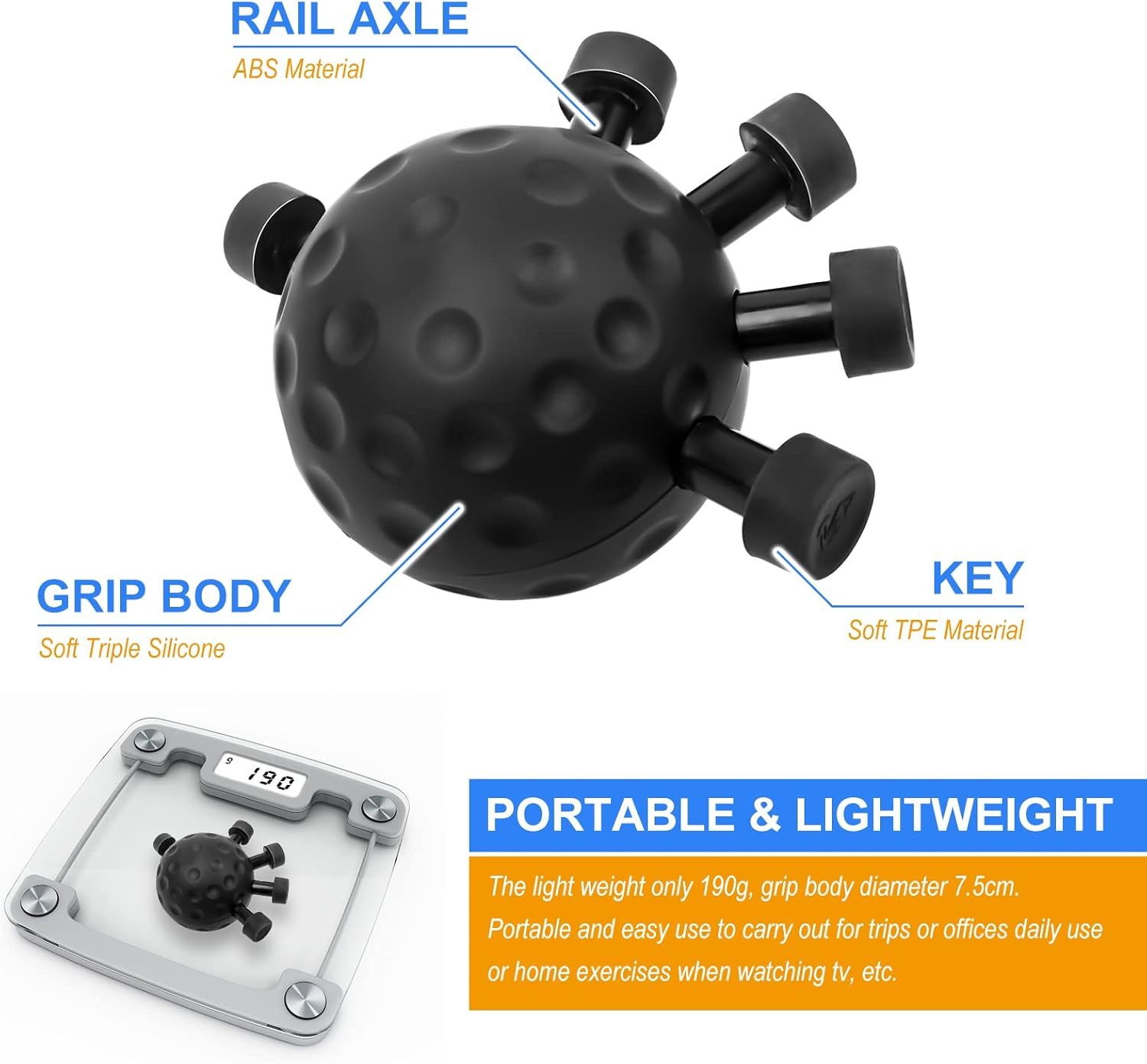 5-Finger Adjustable Hand Strengthener 🏋️
