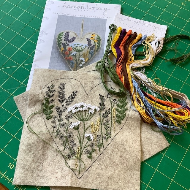 Hanging Heart Embroidery Kit - BUY 2 FREE SHIPPING