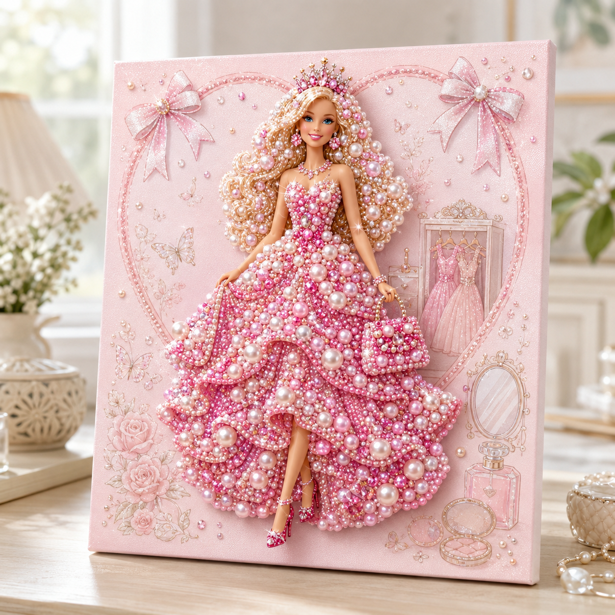 Last Day: 49% OFF - Fashion Doll Pearl Art DIY Kit