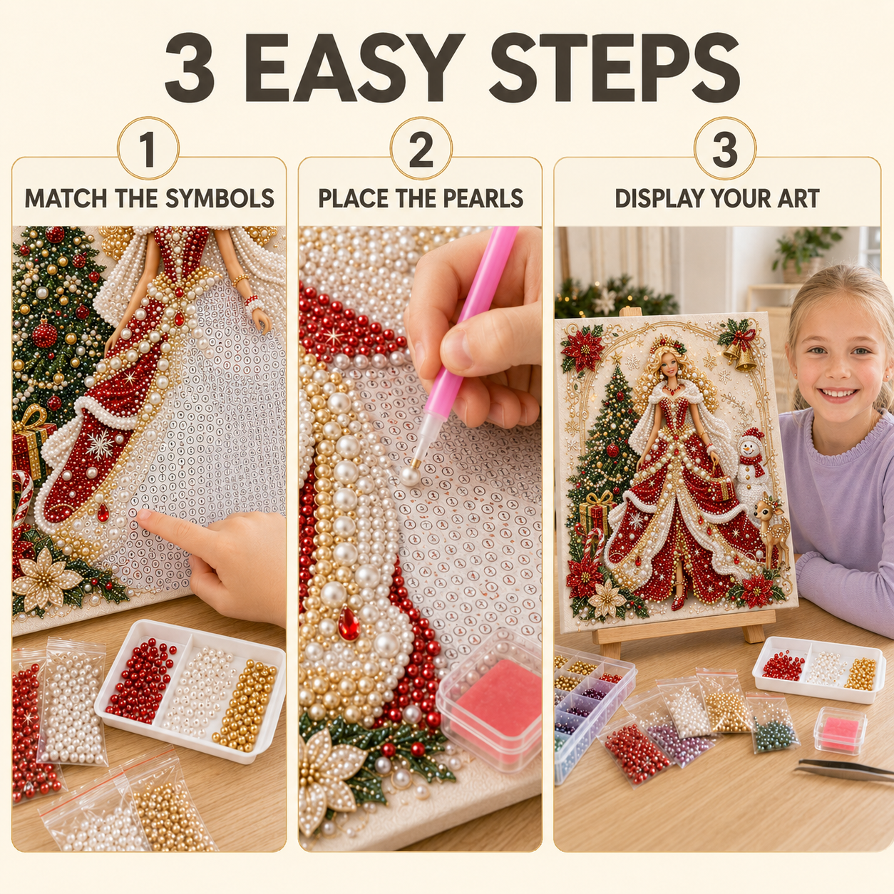 Last Day: 49% OFF - Fashion Doll Pearl Art DIY Kit