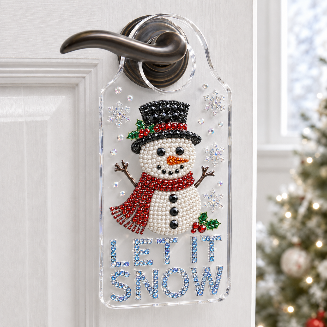 DIY Pearl & Crystal Door Hanger Kit – Sparkling Seasonal Hanging Décor