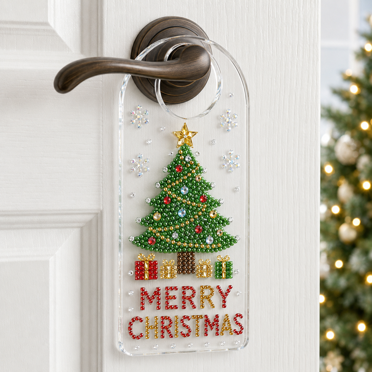 DIY Pearl & Crystal Door Hanger Kit – Sparkling Seasonal Hanging Décor
