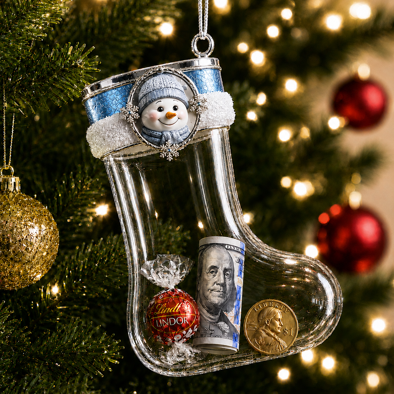Fillable Christmas Stocking Ornament