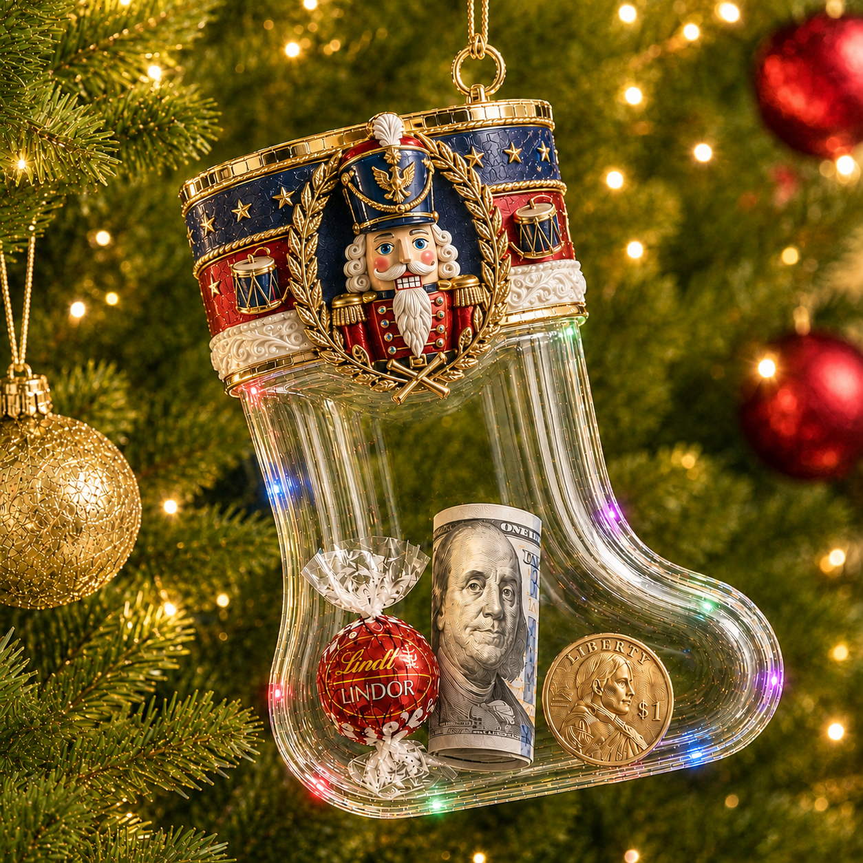Fillable Christmas Stocking Ornament