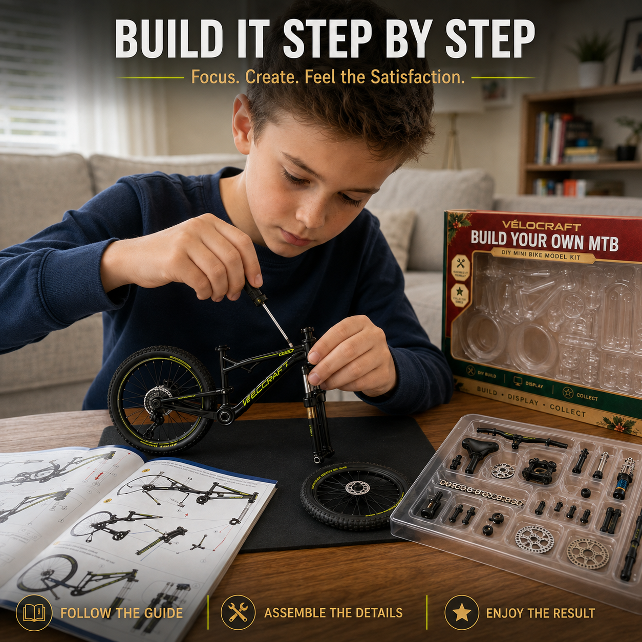 DIY Mountain Bike Model Kit – Build, Display & Collect