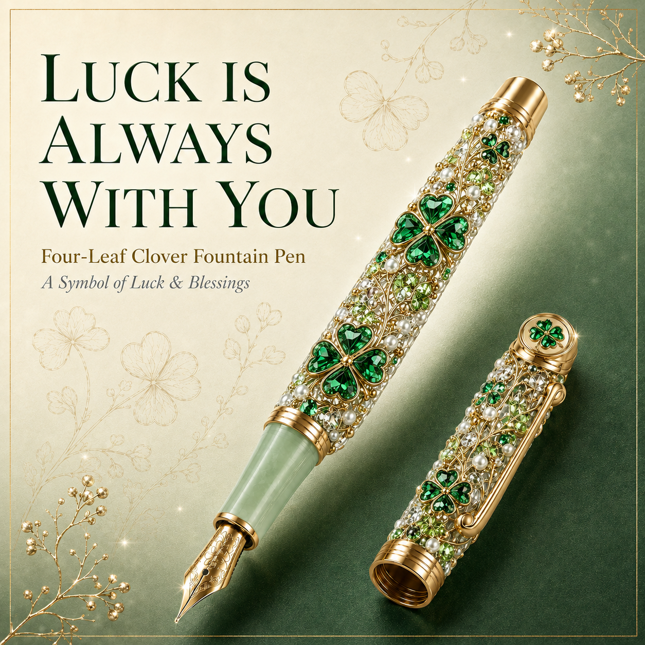 Crystal Botanical Fountain Pen Collection – Meaningful Gifts Inspired by Nature