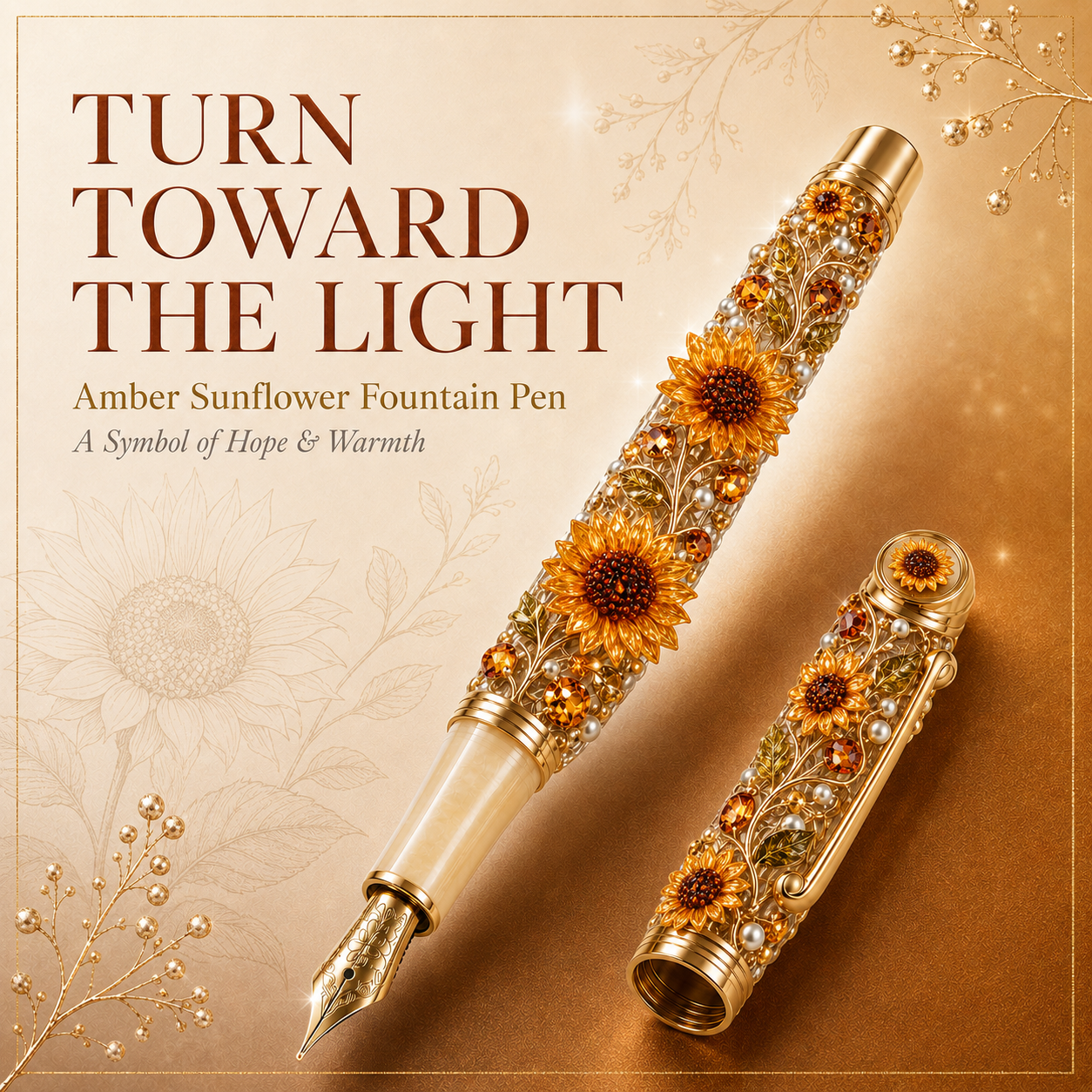 Crystal Botanical Fountain Pen Collection – Meaningful Gifts Inspired by Nature