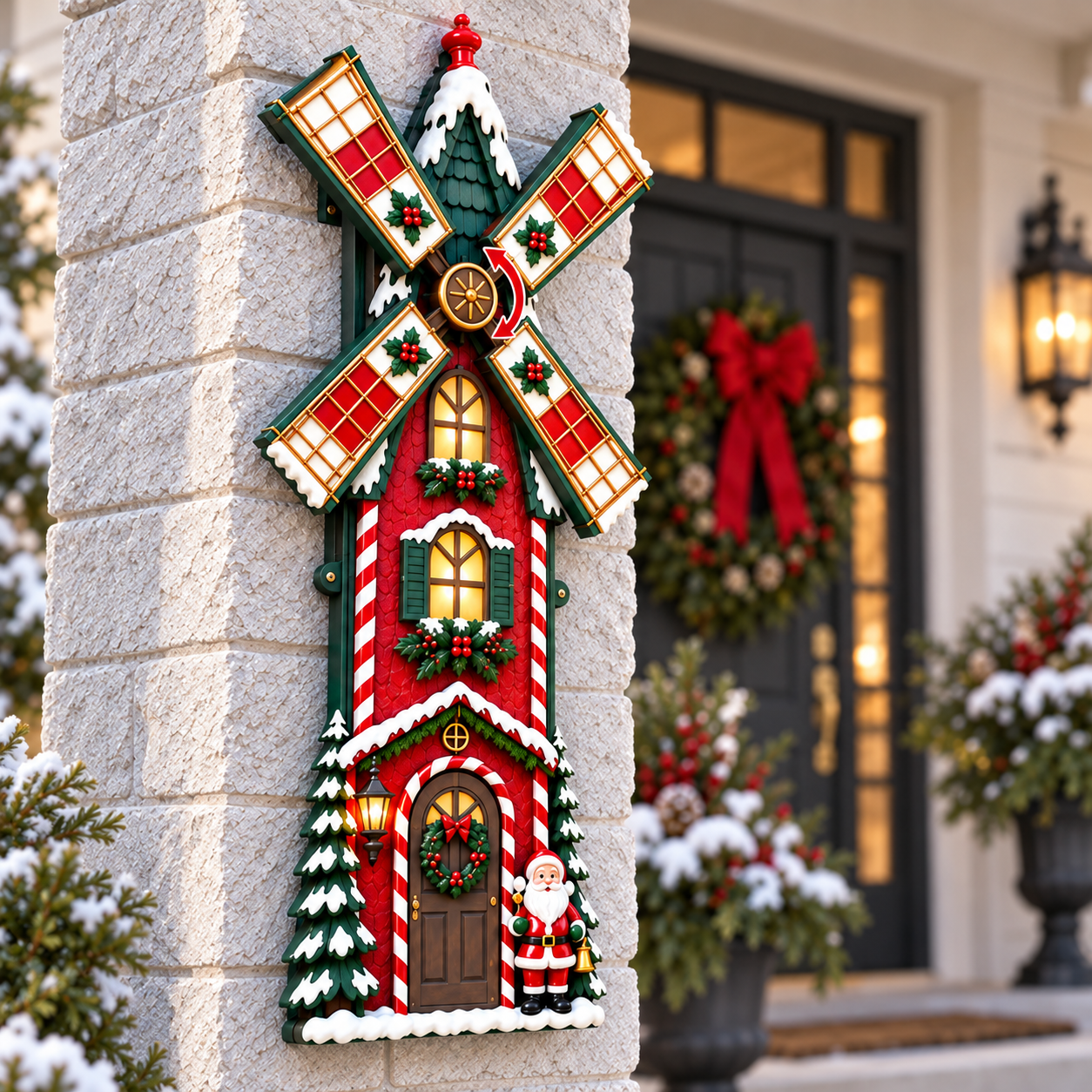 ❤️ Spinning Windmill House Ornament