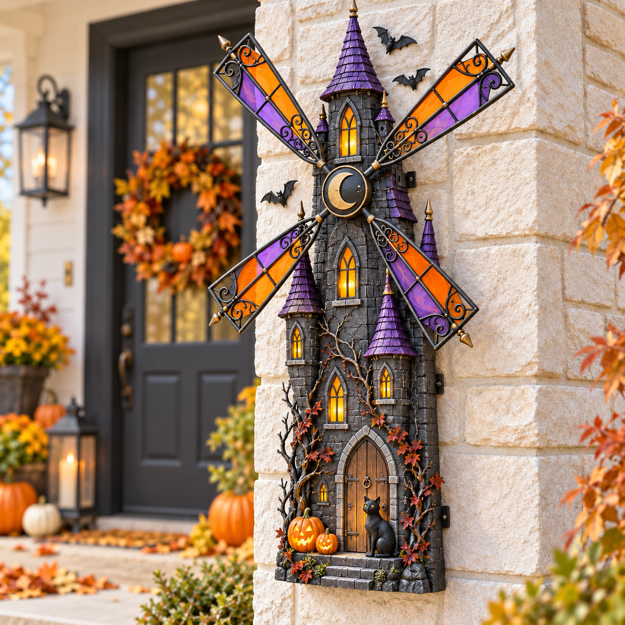 ❤️ Spinning Windmill House Ornament