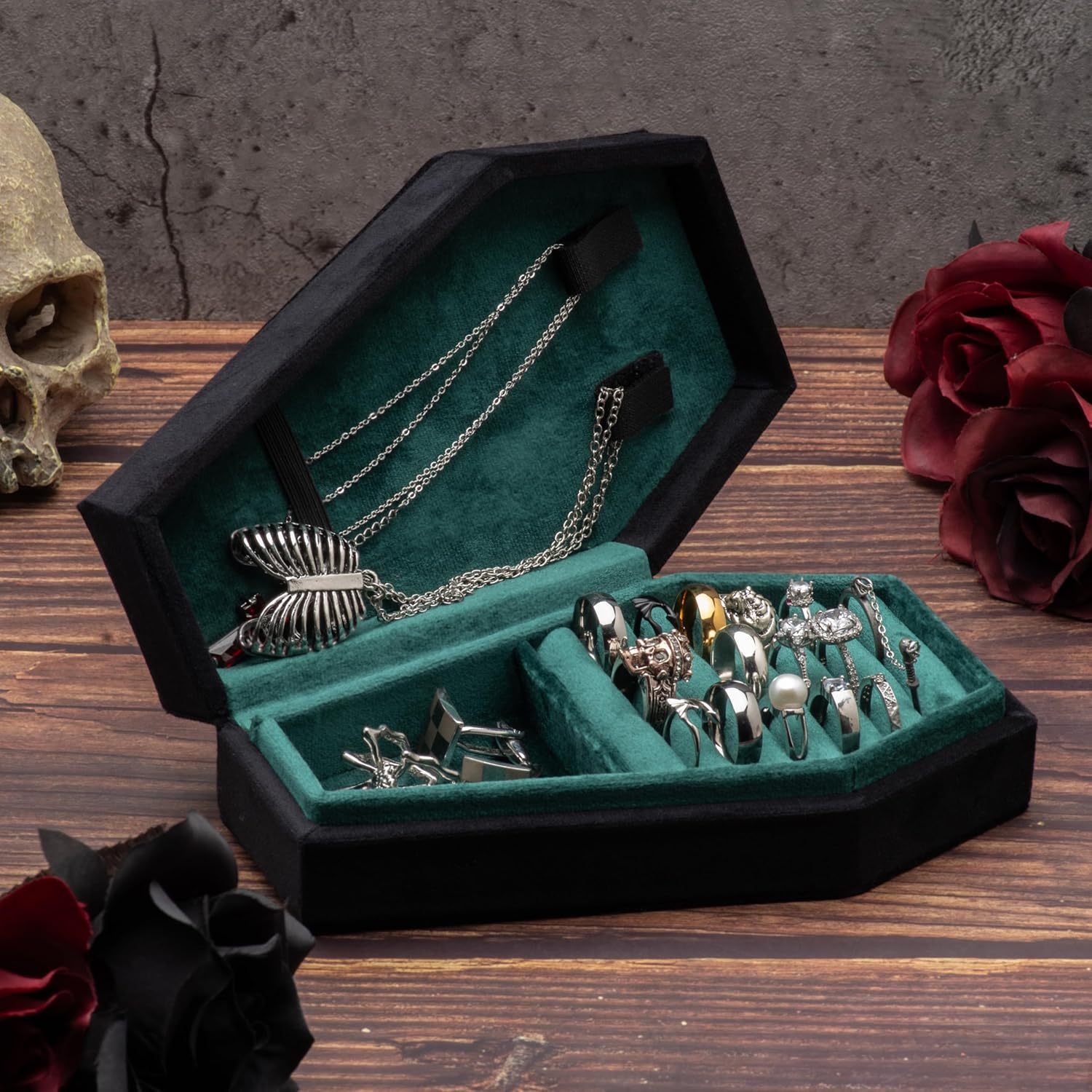 ⚰️Gothic Coffin Jewelry Storage Box