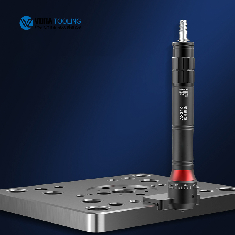 AX207 Mini Pneumatic Chamfering Machine 30000RPM Handheld Air Beveling Machine Trimming Machine 45°