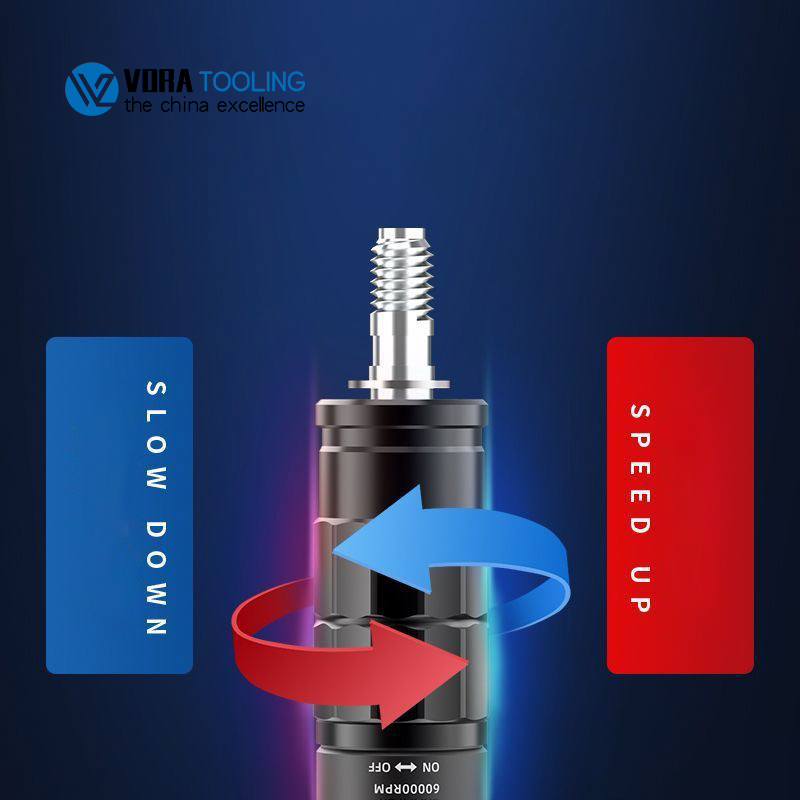 AX207 Mini Pneumatic Chamfering Machine 30000RPM Handheld Air Beveling Machine Trimming Machine 45°