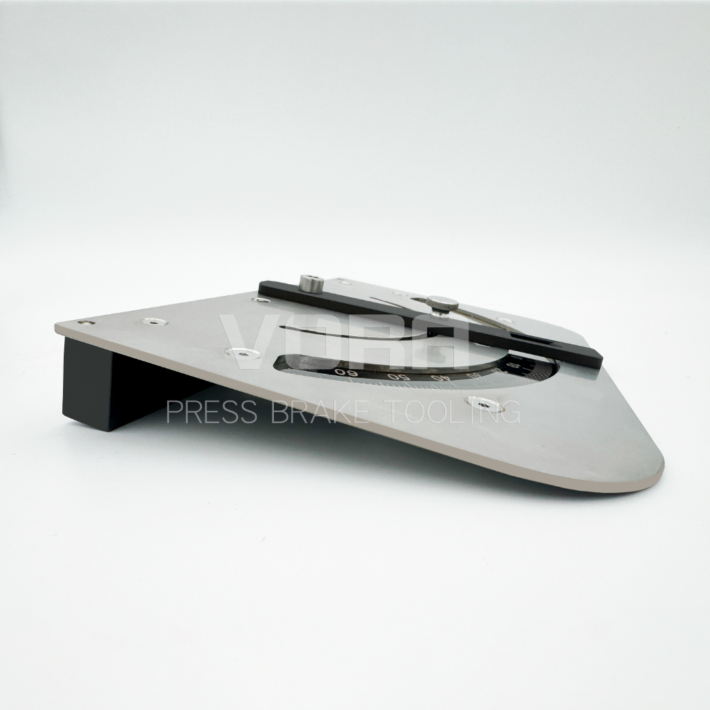 Magnetic squaring arm for press brake