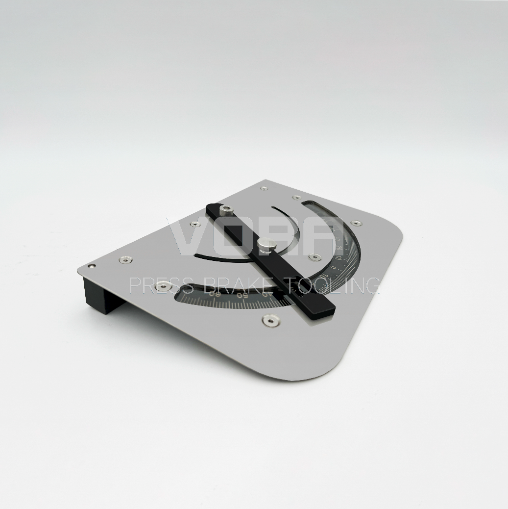 Magnetic squaring arm for press brake