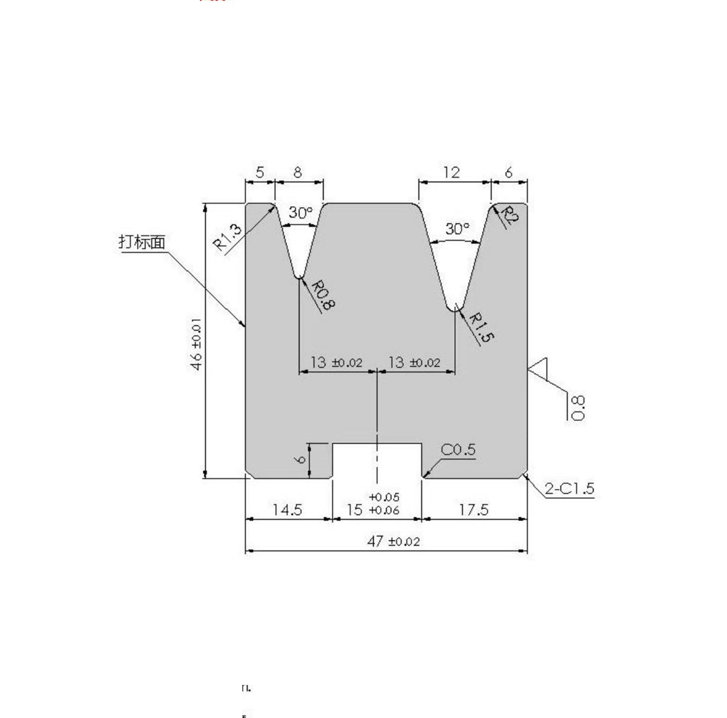 V8V12 concentric lower mold H46A30