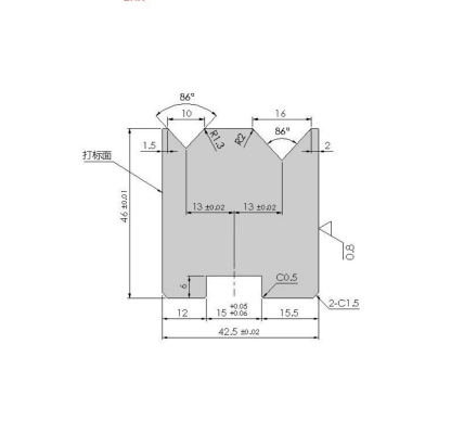 V10V16 concentric lower mold H46A86