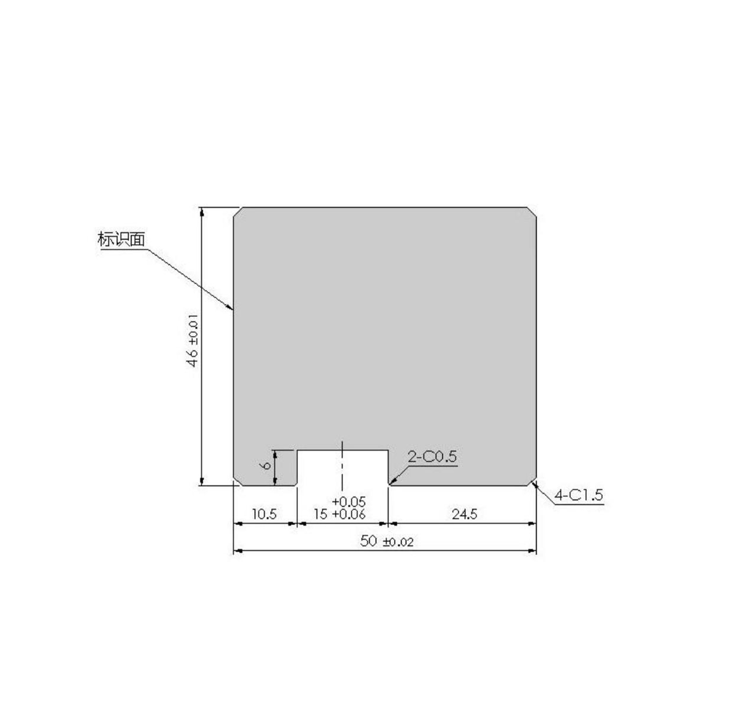 Flattening lower mold H46
