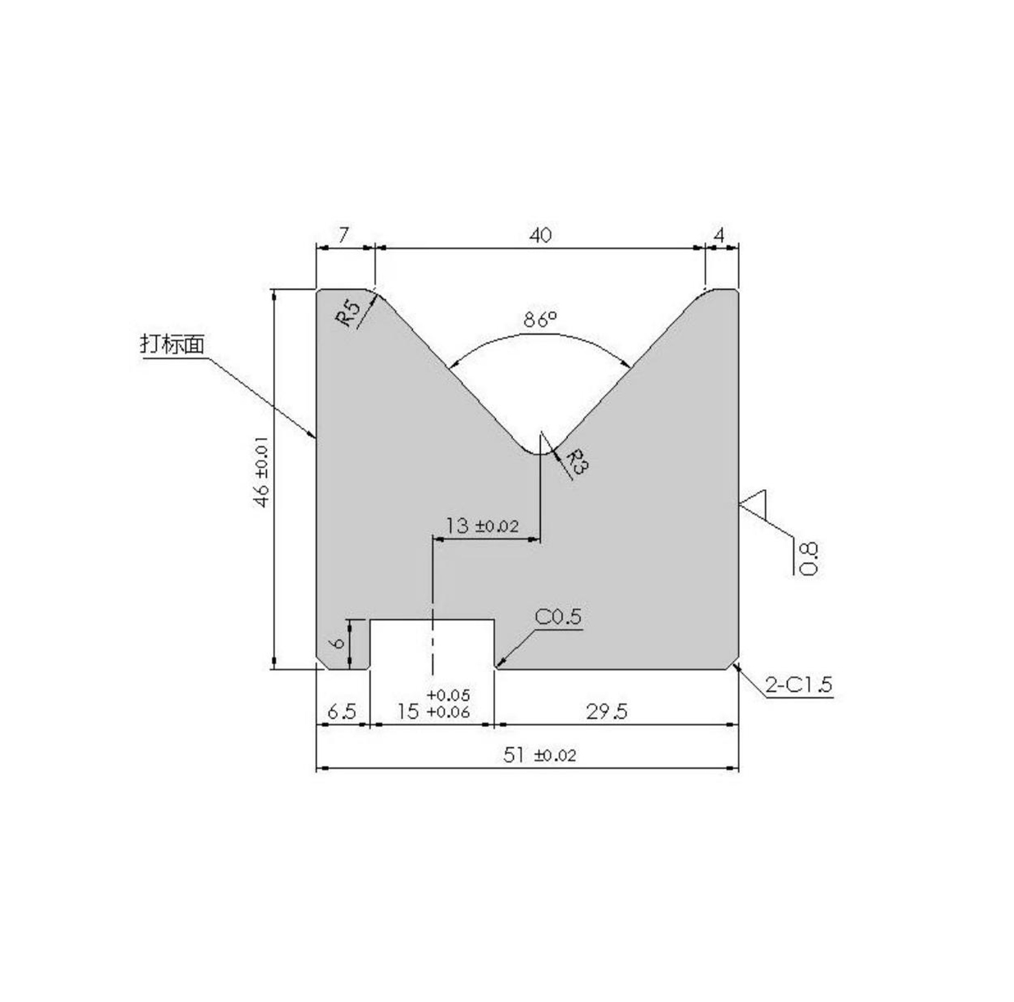 V40 concentric lower mold H46A86