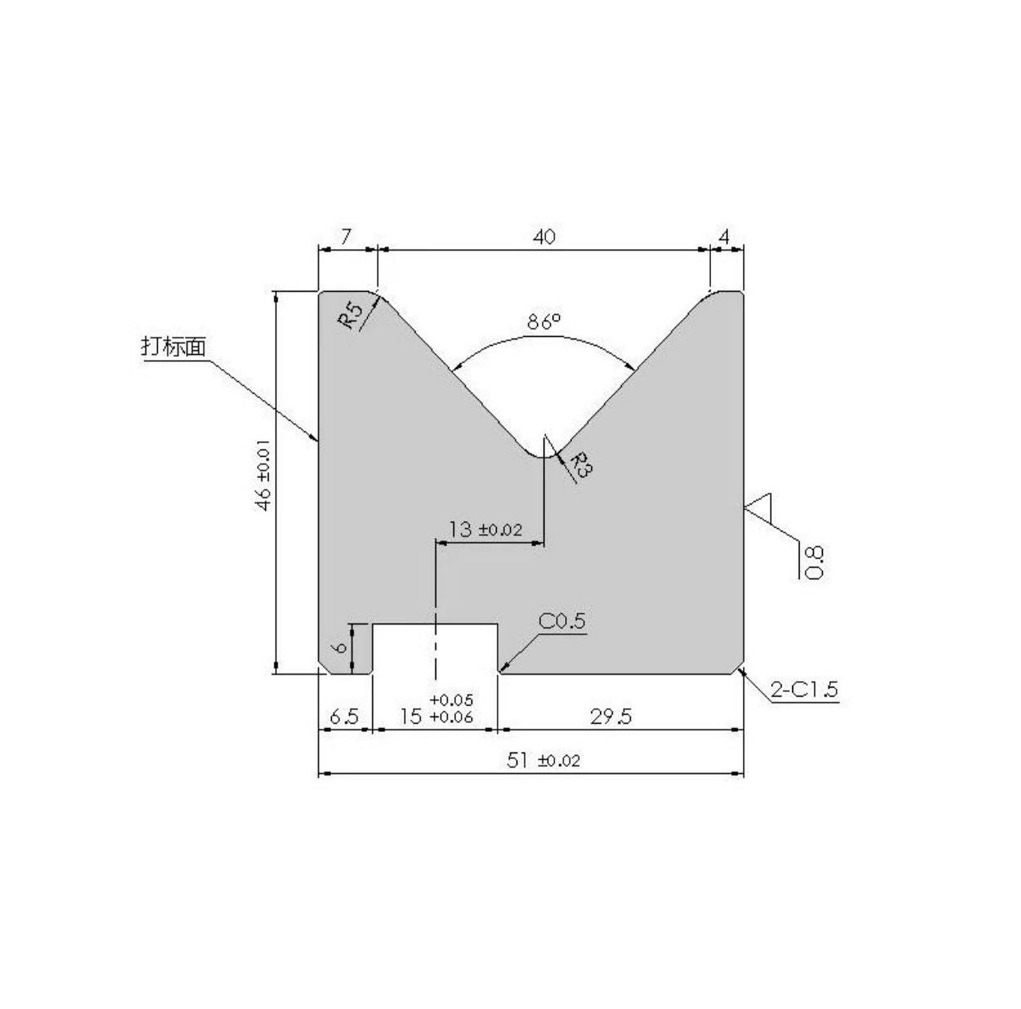 V40 concentric lower mold H46A86