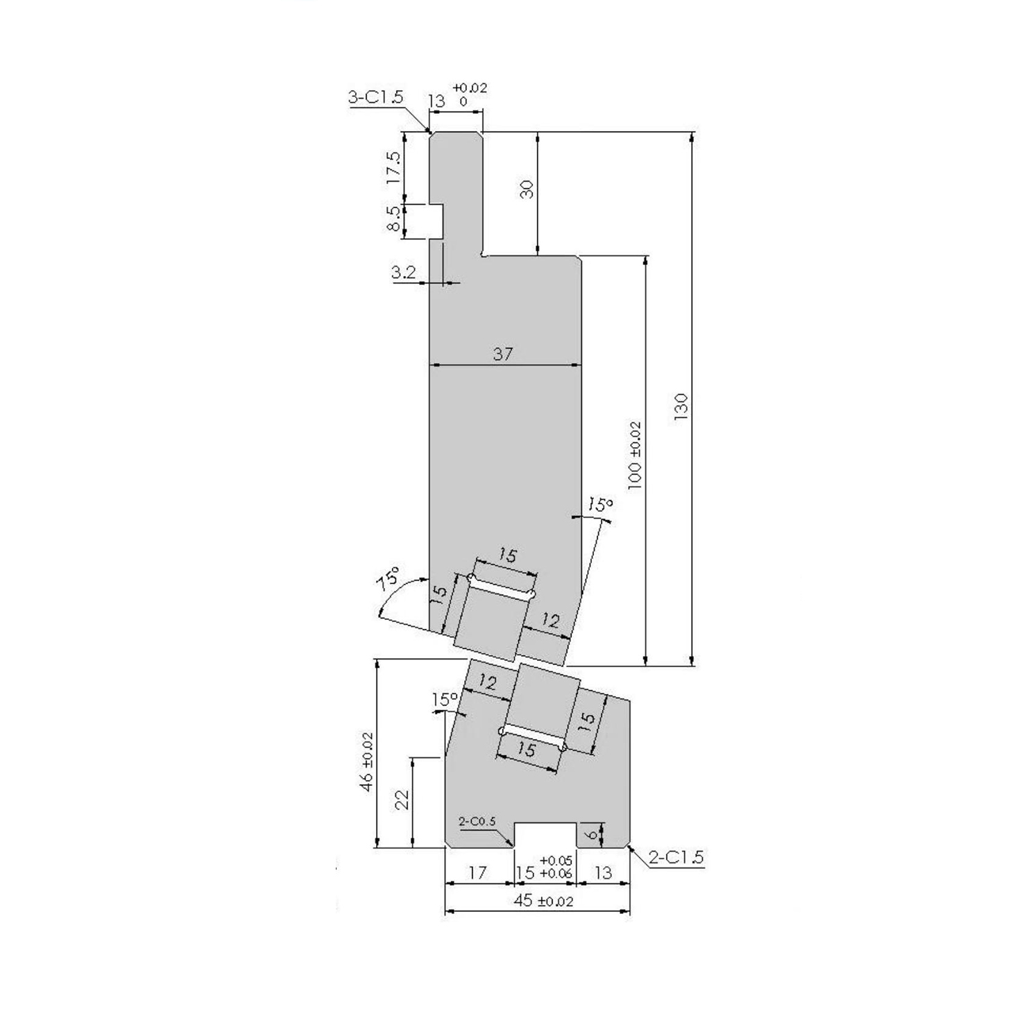 Upright adjustable step