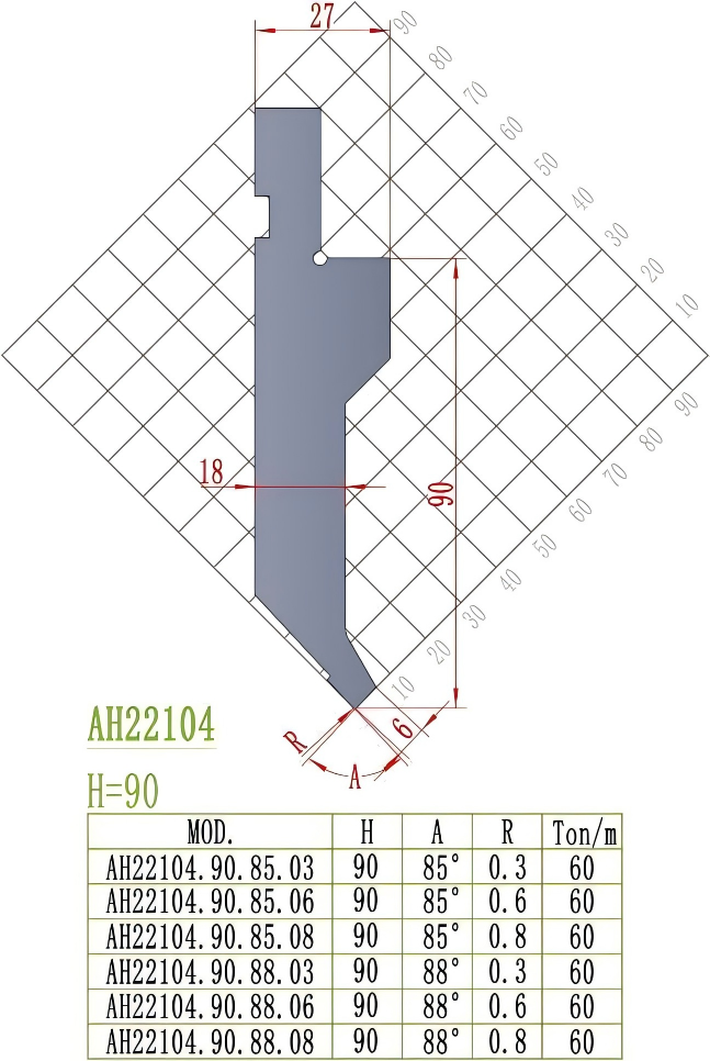 European Precision Style Punch AH22104