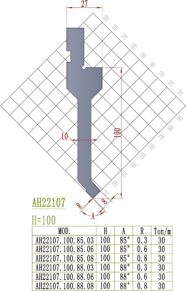 European Precision Style Punch AH22107