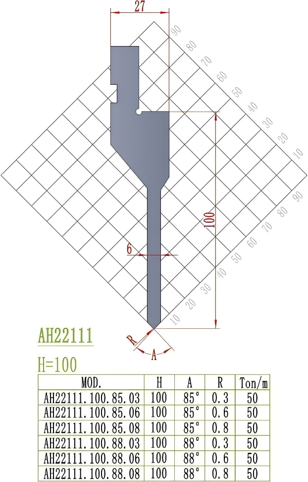 European Precision Style Punch AH22111