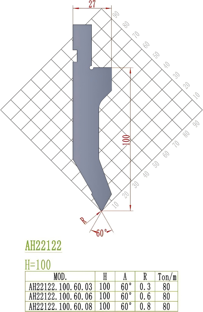 European Precision Style Punch AH22122