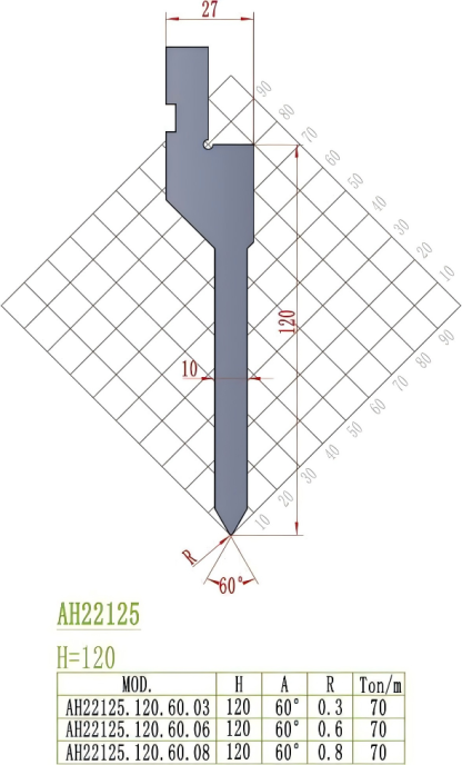 European Precision Style Punch AH22125