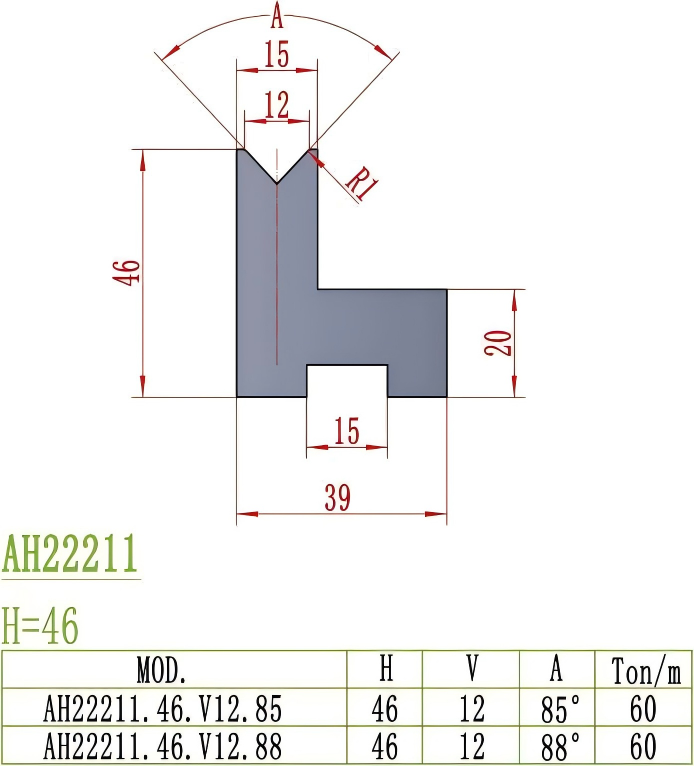 European Precision Style Die AH22211