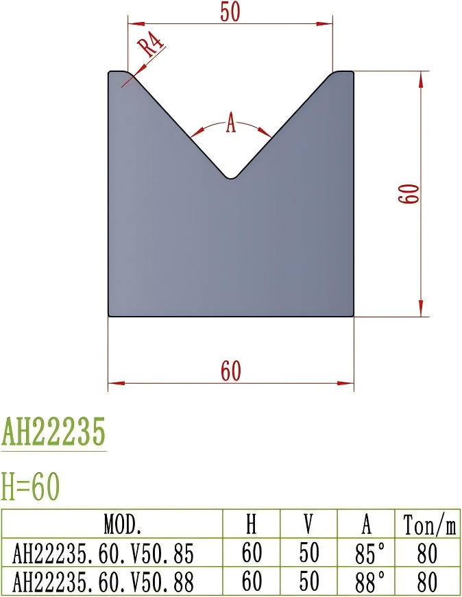 European Precision Style Die AH22235