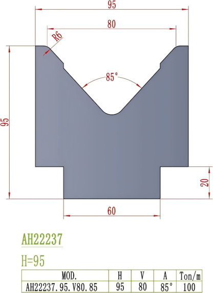 European Precision Style Die AH22237