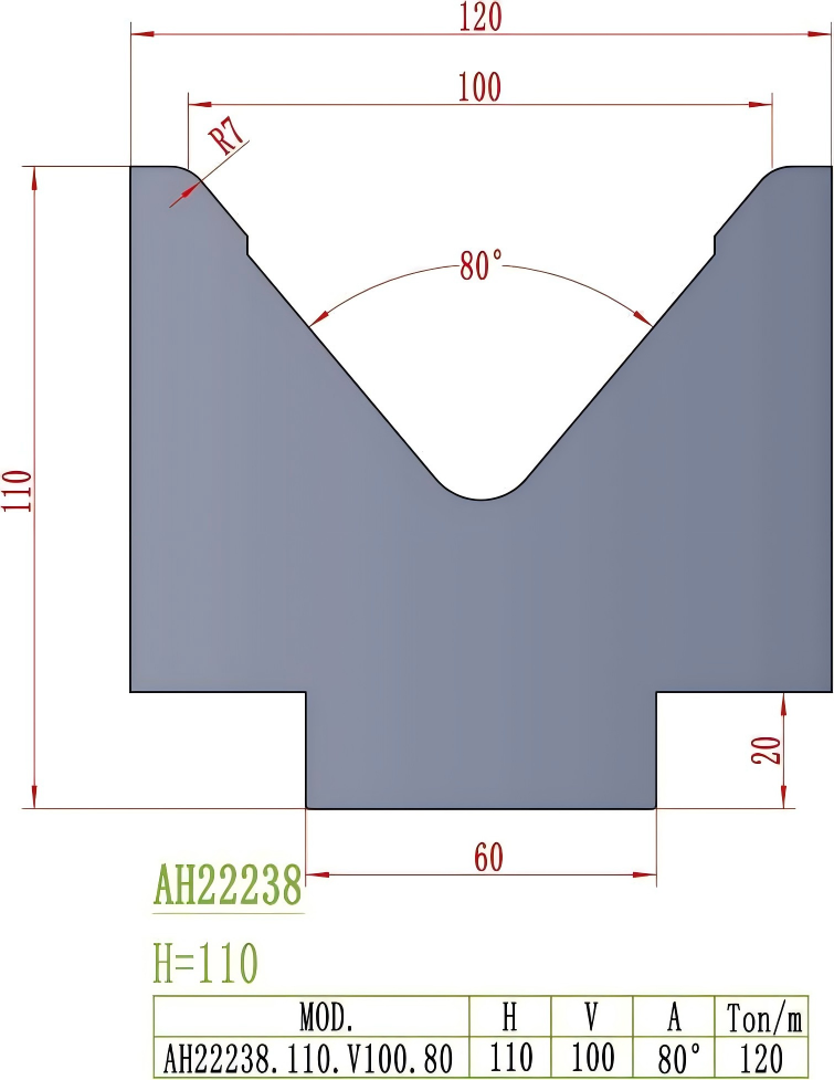 European Precision Style Die AH22238