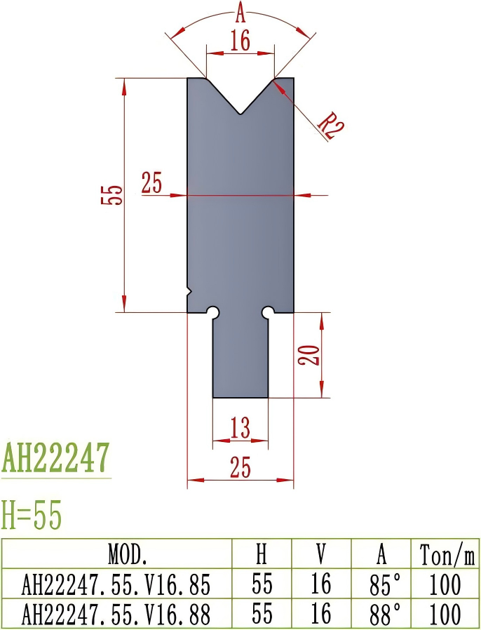 European Precision Style Die AH22247
