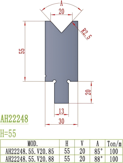 European Precision Style Die AH22248