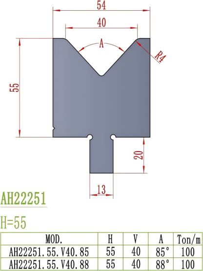 European Precision Style Die AH22251