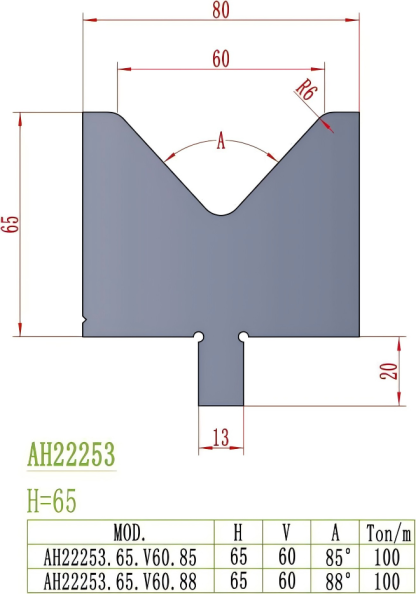 European Precision Style Die AH22253