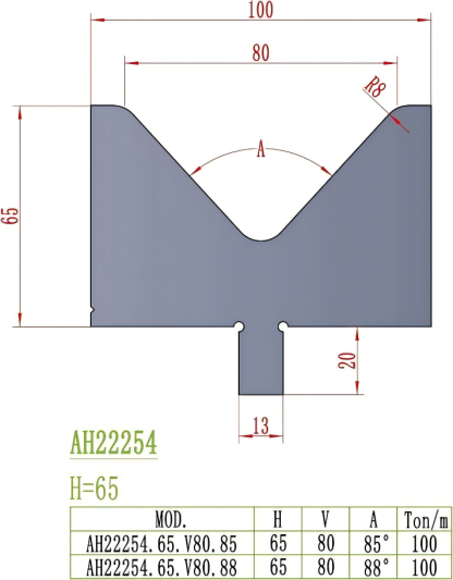 European Precision Style Die AH22254