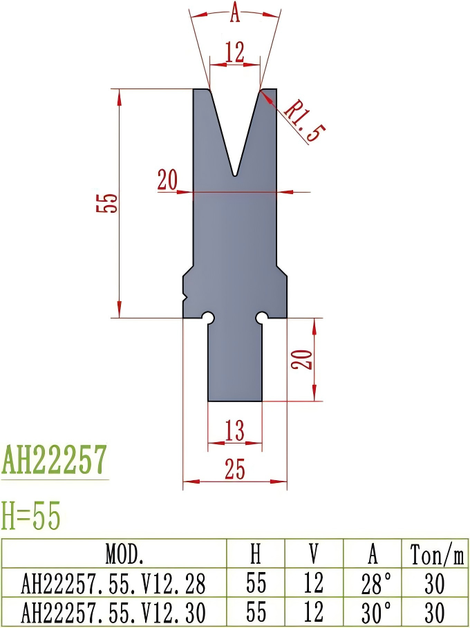European Precision Style Die AH22257