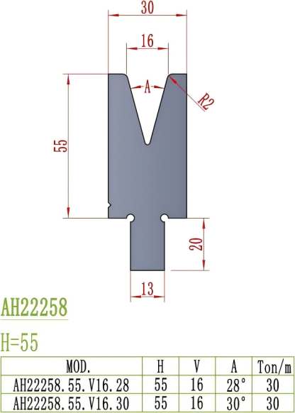European Precision Style Die AH22258