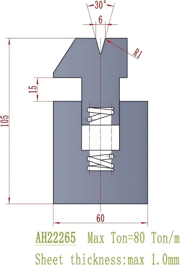 European Precision Style Die AH22265