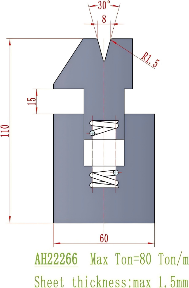 European Precision Style Die AH22266