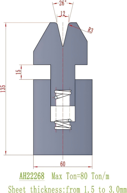 European Precision Style Die AH22268